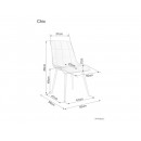 Стул SIGNAL CHIC Brego 18 серый/черный